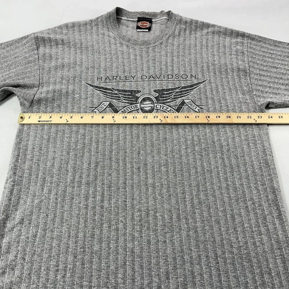 Vintage Harley-Davidson Shirt Mens XL Gray Flagstaff Arizona Eagle USA‎ Graphic